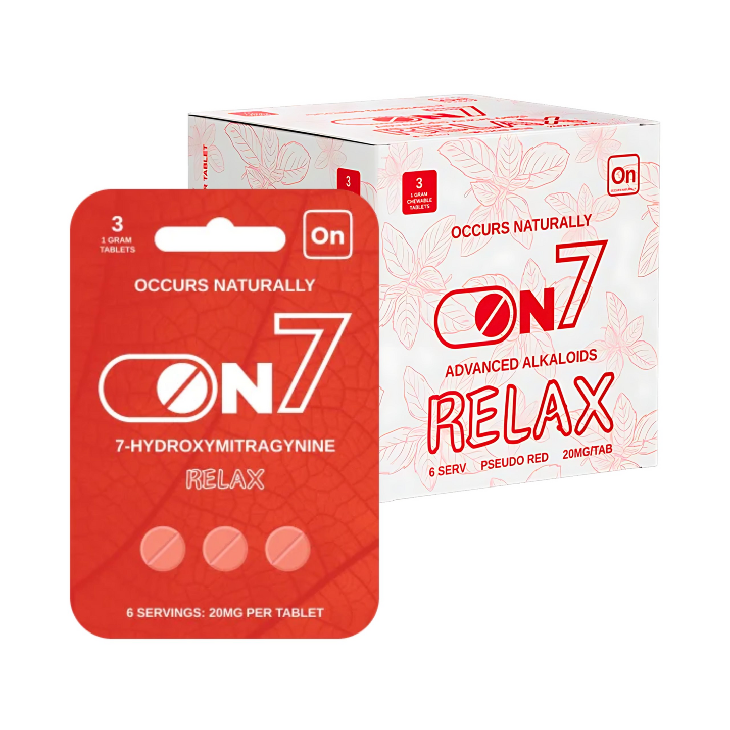 ON7 – 3CT 20MG – RELAX – RED