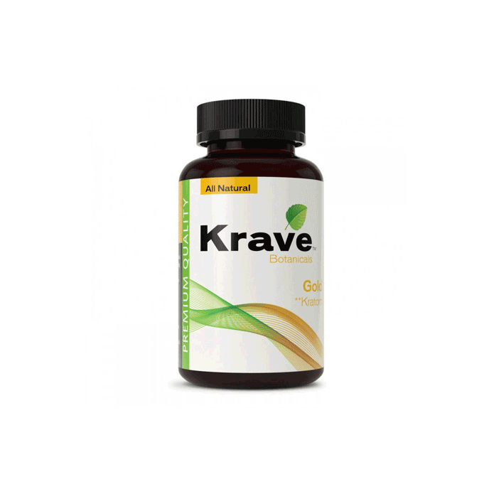 Gold Krave Kratom Capsules (300ct)