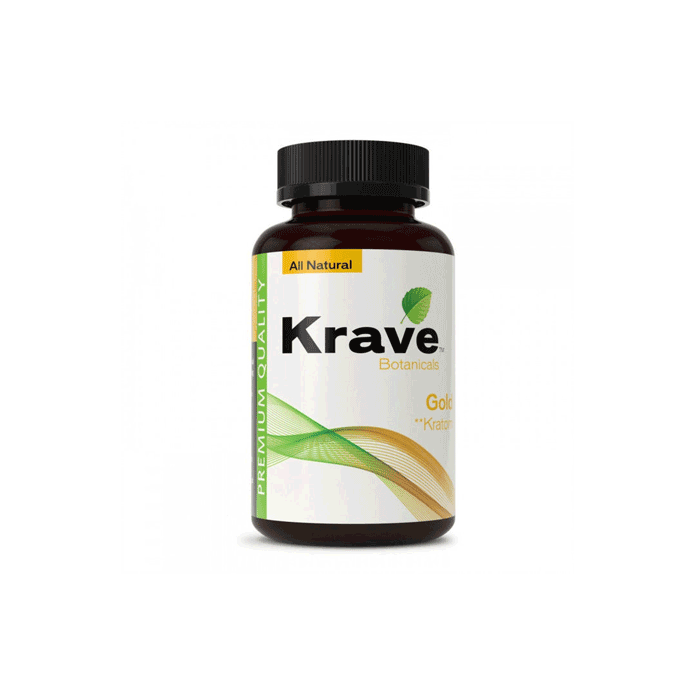 Gold Krave Kratom Capsules (500ct)