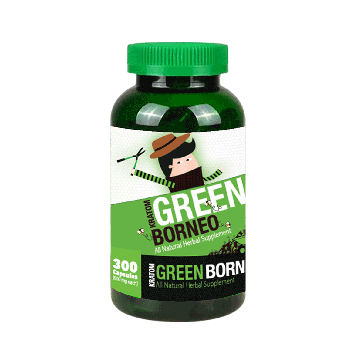 Honeybee Green Borneo 300 Capsules