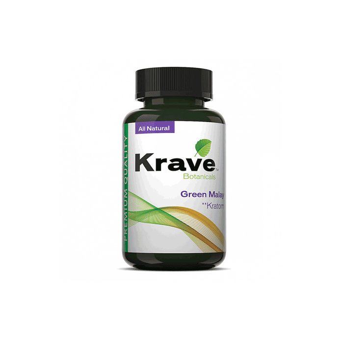 Green Malay Krave Kratom Capsules (500ct)