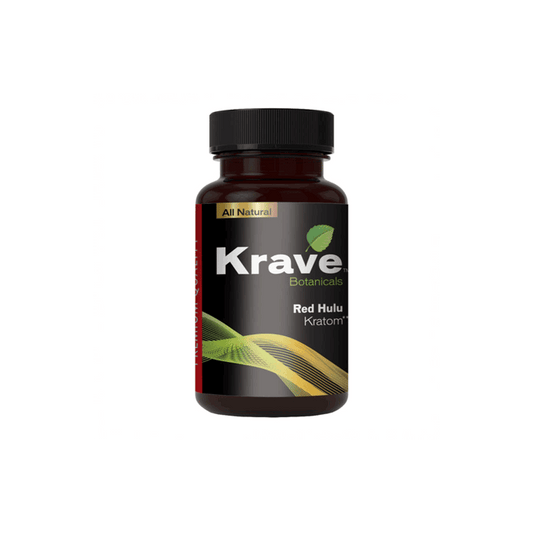 Red Hulu Krave Kratom Capsules (300ct)