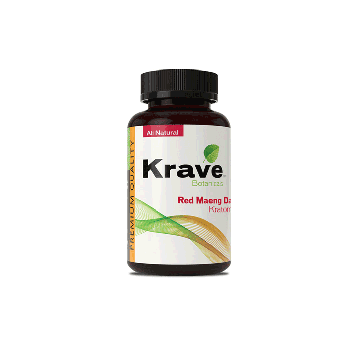 Red Maeng Da Krave Kratom Capsules (500ct)