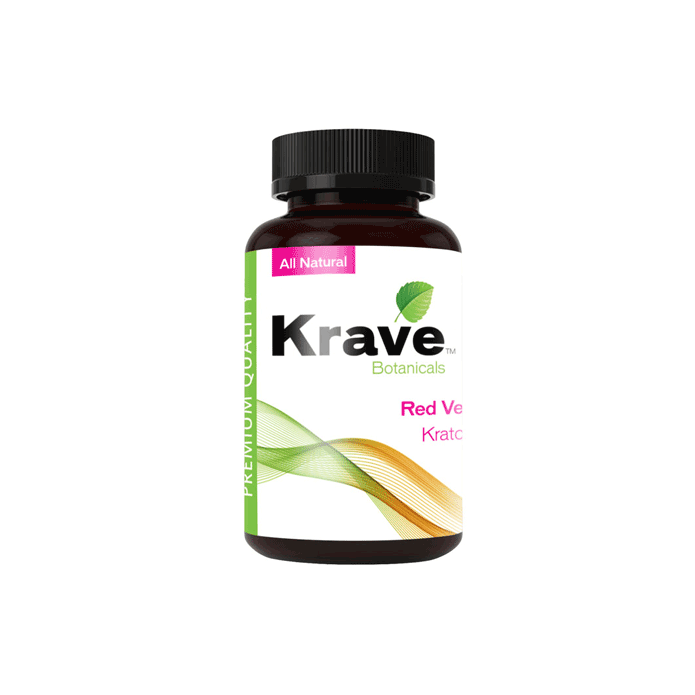 Red Vein Krave Kratom Capsules (300ct)