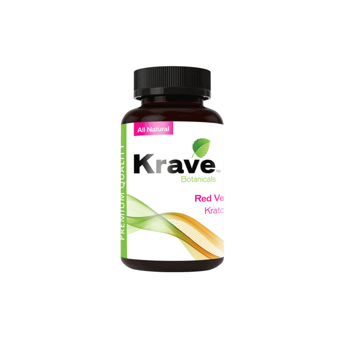 Red Vein Krave Kratom Capsules (500ct)