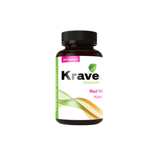 Red Vein Krave Kratom Capsules (500ct)