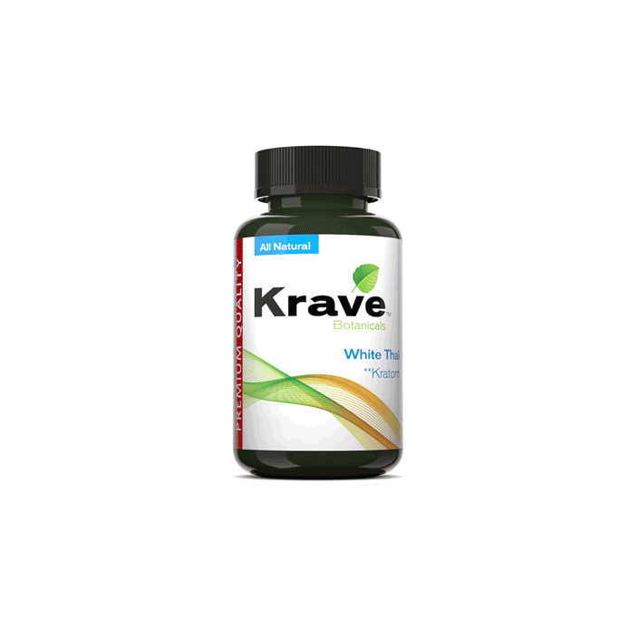 White Thai Krave Kratom Capsules (300ct)