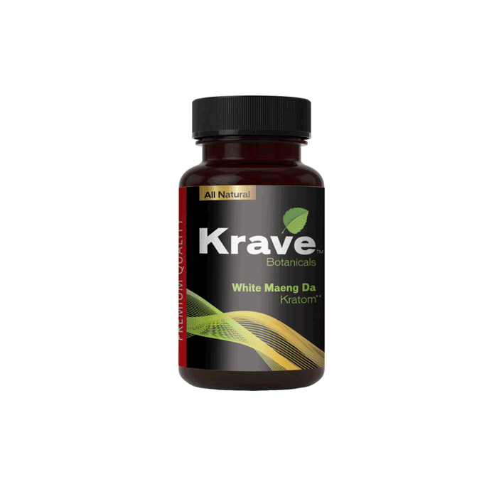 White Maeng Da Krave Kratom Capsules (500ct)