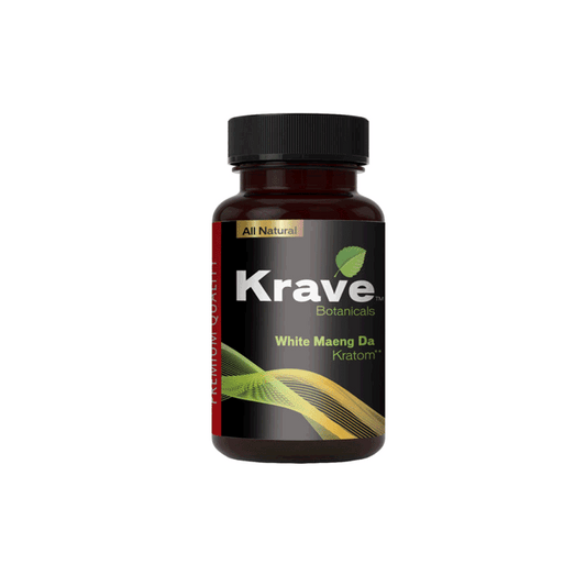 White Maeng Da Krave Kratom Capsules (500ct)