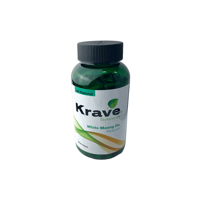 White Maeng Da Krave Kratom Capsules (300ct)