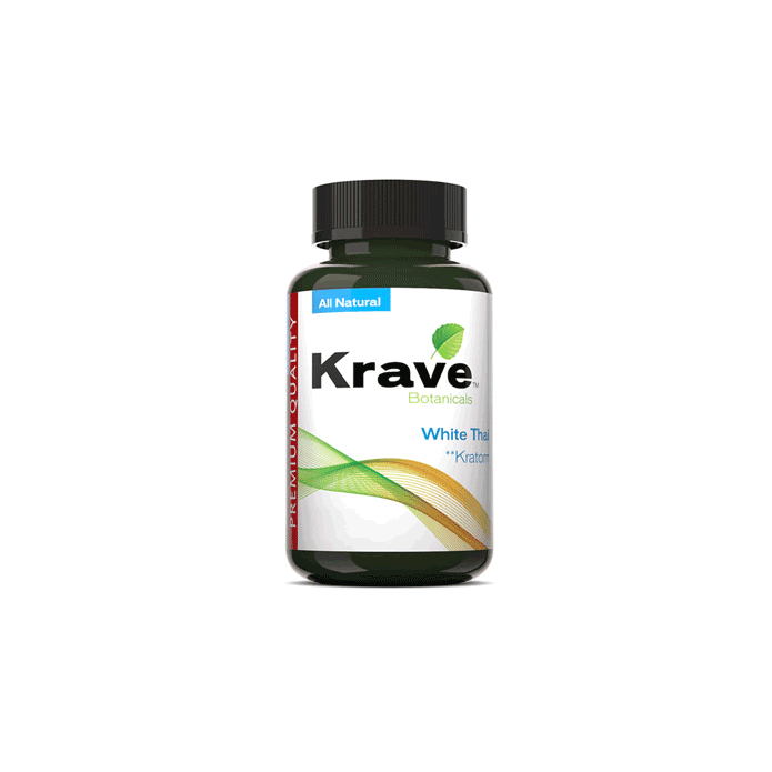 White Thai Krave Kratom Capsules (500ct)