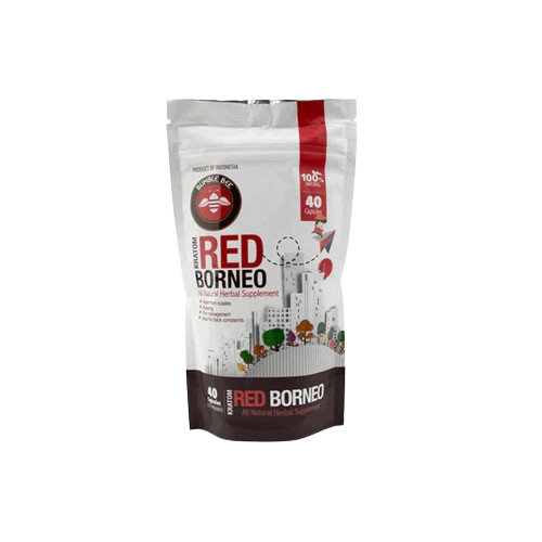 Bumble bee Red Borneo Kratom Capsules