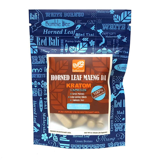 The Betterleaf Horned Leaf Maeng Da Kratom Capsules